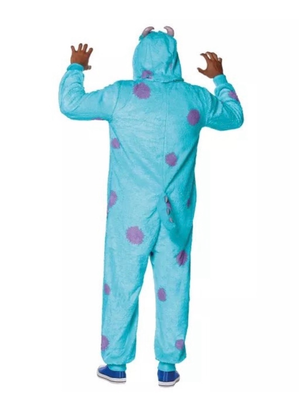 Spirit Halloween Disney Monsters Inc Sulley Plush Costume Union Suit Adult‎ L/XL - Picture 2 of 7
